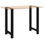 Patas de mesa de centro acero negro 2 uds 60x(100-101) cm de , Patas para mesas - Ref: Foro24-4013344, Precio: 133,49 €, Desc...