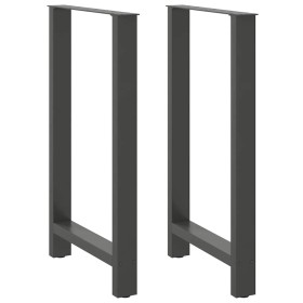 Patas de mesa de centro acero antracita 2 uds 60x(100-101) cm von , Tischbeine - Ref: Foro24-4013346, Preis: 109,98 €, Rabatt: %