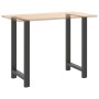Patas de mesa de centro acero antracita 2 uds 60x(100-101) cm von , Tischbeine - Ref: Foro24-4013346, Preis: 110,23 €, Rabatt: %