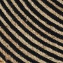 Alfombra de yute tejida a mano diseño espiral negro 150 cm by , Rugs - Ref: Foro24-133721, Price: 71,84 €, Discount: %