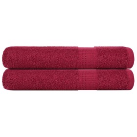 Toallas de sauna 2 uds 100% algodón burdeos 80x200 cm 360 gsm von , Handtücher - Ref: Foro24-136743, Preis: 32,04 €, Rabatt: %