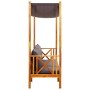 Garden bench with awning and footrest solid acacia wood by vidaXL, garden benches - Ref: Foro24-3058009, Price: 335,24 €, Dis...