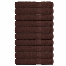 Toallas de sauna 10 uds 100% algodón marrón 80x200 cm 360 gsm by , Towels - Ref: Foro24-136769, Price: 106,63 €, Discount: %