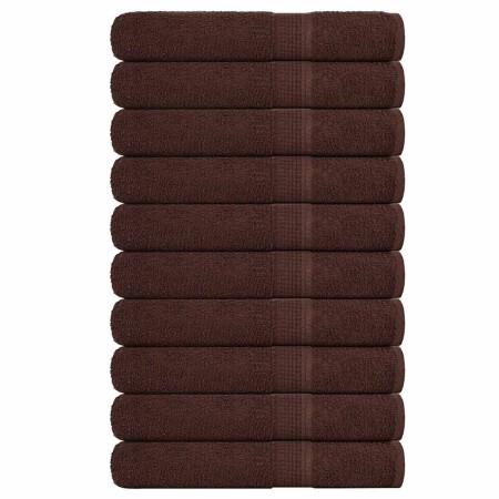 Toallas de sauna 10 uds 100% algodón marrón 80x200 cm 360 gsm by , Towels - Ref: Foro24-136769, Price: 106,63 €, Discount: %