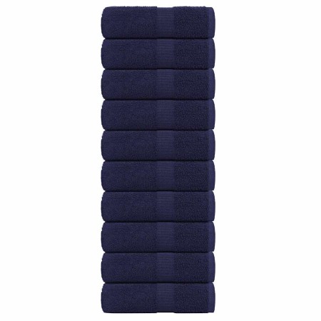Toallas de jabón 10 uds azul marino 30x30cm 360gsm 100% algodón de , Toallas - Ref: Foro24-136781, Precio: 27,09 €, Descuento: %