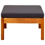 Garden bench with awning and footrest solid acacia wood by vidaXL, garden benches - Ref: Foro24-3058009, Price: 335,24 €, Dis...