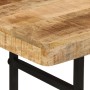 Mesa consola madera maciza de mango y hierro 112x36x76 cm by , Side tables - Ref: Foro24-353332, Price: 193,21 €, Discount: %