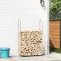 Leñero acero galvanizado 100x25x150 cm by , Firewood bags and holders - Ref: Foro24-4100703, Price: 31,79 €, Discount: %