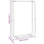 Leñero acero galvanizado 100x25x150 cm de , Bolsas y soportes de leña - Ref: Foro24-4100703, Precio: 31,79 €