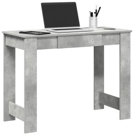 Escritorio de madera contrachapada gris hormigón 100x45x75 cm by , Desks - Ref: Foro24-860430, Price: 59,13 €, Discount: %