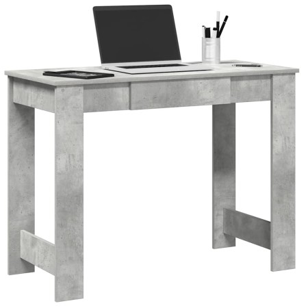 Escritorio de madera contrachapada gris hormigón 100x45x75 cm von , Schreibtische - Ref: Foro24-860430, Preis: 59,13 €, Rabat...