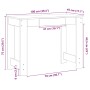 Escritorio de madera contrachapada gris hormigón 100x45x75 cm von , Schreibtische - Ref: Foro24-860430, Preis: 59,13 €, Rabat...