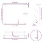 Patas para mesa comedor forma U 2uds antracita 100x(72-73) cm von , Tischbeine - Ref: Foro24-4012806, Preis: 103,29 €, Rabatt: %