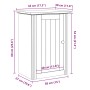Armario de pared para baño BODO blanco y marrón 44x30x60 cm von , Badezimmermöbel - Ref: Foro24-4016855, Preis: 59,00 €, Raba...