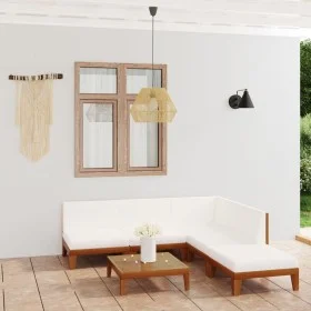 6-piece garden furniture set with solid acacia wood and cushions by vidaXL, Garden sets - Ref: Foro24-3058138, Price: 668,63 ...