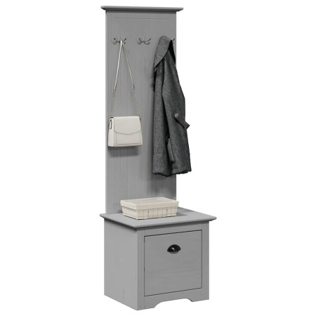 Mueble de entrada con ganchos BODO gris 50x40x157 cm von , Bänke für Hallen und Lager - Ref: Foro24-4016874, Preis: 101,28 €,...