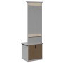 Mueble de entrada con ganchos BODO gris 50x40x157 cm von , Bänke für Hallen und Lager - Ref: Foro24-4016874, Preis: 101,28 €,...