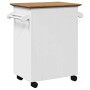 Carrito de cocina BODO blanco y marrón 72x45x80 cm by , Kitchen and dining carts - Ref: Foro24-4016876, Price: 141,12 €, Disc...