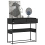 Mesa consola de madera contrachapada negro 90x35x80 cm by , Side tables - Ref: Foro24-849174, Price: 79,93 €, Discount: %