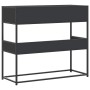 Mesa consola de madera contrachapada negro 90x35x80 cm by , Side tables - Ref: Foro24-849174, Price: 79,93 €, Discount: %