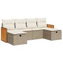 Juego de sofás jardín con cojines 6 pzas ratán sintético beige by , Garden sets - Ref: Foro24-3326055, Price: 426,88 €, Disco...