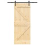 Puerta corredera con herrajes madera maciza de pino 85x210 cm von , Türen - Ref: Foro24-3332605, Preis: 190,07 €, Rabatt: %