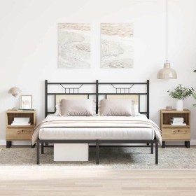 Mesitas de noche 2 uds madera roble artisian 40x35x50 cm von , Nachttische - Ref: Foro24-857379, Preis: 116,45 €, Rabatt: %
