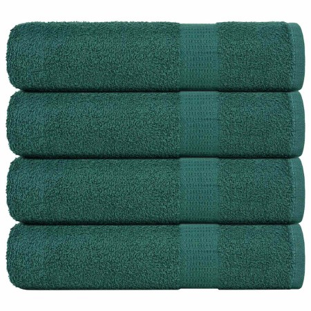 Toallas de ducha 4 uds 100% algodón verde 70x140 cm 360 gsm by , Towels - Ref: Foro24-136858, Price: 37,32 €, Discount: %