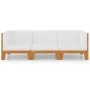 Garden furniture and cushions set 3 pieces solid acacia wood by vidaXL, Garden sets - Ref: Foro24-3058114, Price: 374,82 €, D...