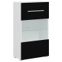 Muebles para TV 5 piezas con iluminación LED negra mate de , Muebles TV - Ref: Foro24-3324230, Precio: 320,40 €, Descuento: %
