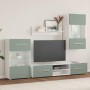 Muebles para TV 5 piezas con iluminación LED verde oliva by , TV Furniture - Ref: Foro24-3324232, Price: 320,40 €, Discount: %