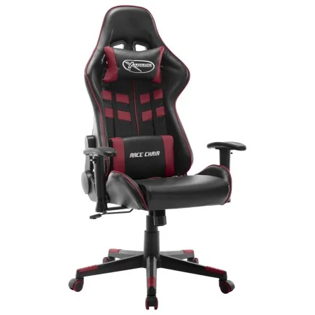 Gaming-Stuhl aus schwarzem und rotem Kunstleder von vidaXL, Gaming-Stühle - Ref: Foro24-20509, Preis: 147,64 €, Rabatt: %