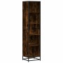 Estantería madera ingeniería color roble ahumado 40x35x170,5 cm de , Librerías y estanterías - Ref: Foro24-849141, Precio: 80...