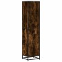 Estantería madera ingeniería color roble ahumado 40x35x170,5 cm de , Librerías y estanterías - Ref: Foro24-849141, Precio: 80...