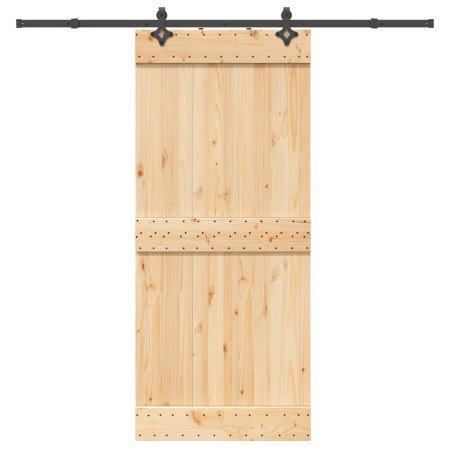 Puerta corredera con herrajes madera maciza de pino 90x210 cm von , Türen - Ref: Foro24-3332685, Preis: 201,34 €, Rabatt: %