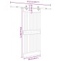 Puerta corredera con herrajes madera maciza de pino 90x210 cm von , Türen - Ref: Foro24-3332685, Preis: 201,34 €, Rabatt: %