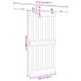 Puerta corredera con herrajes madera maciza de pino 100x210 cm von , Türen - Ref: Foro24-3332687, Preis: 233,55 €, Rabatt: %