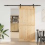 Puerta corredera con herrajes madera maciza de pino 95x210 cm von , Türen - Ref: Foro24-3332698, Preis: 188,20 €, Rabatt: %