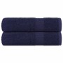 Toallas de baño 2uds azul marino 100x150 cm 360gsm 100% algodón de , Toallas - Ref: Foro24-136788, Precio: 27,99 €, Descuento: %
