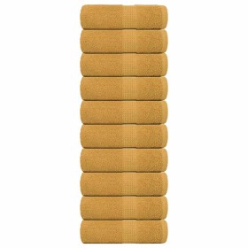 Toallas invitados 10 uds 100% algodón oro 30x50 cm 360 gsm by , Towels - Ref: Foro24-136805, Price: 23,10 €, Discount: %