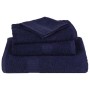 Toallas 4 uds 100% algodón azul marino 100x200 cm 600 gsm de , Toallas - Ref: Foro24-136795, Precio: 71,85 €