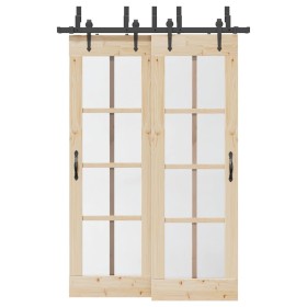 Kit de herrajes para puertas correderas acero negro 152,5 cm von , Türartikel - Ref: Foro24-3295725, Preis: 124,74 €, Rabatt: %