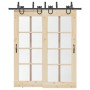 Kit de herrajes para puertas correderas acero negro 200 cm by , Door items - Ref: Foro24-3295738, Price: 106,43 €, Discount: %