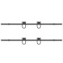 Kit de herrajes para puertas correderas acero negro 200 cm by , Door items - Ref: Foro24-3295738, Price: 106,43 €, Discount: %