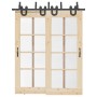 Kit de herrajes para puertas correderas acero negro 183 cm von , Türartikel - Ref: Foro24-3295733, Preis: 123,75 €, Rabatt: %