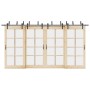 Kit de herrajes para puertas correderas acero negro 427 cm by , Door items - Ref: Foro24-3295744, Price: 291,14 €, Discount: %