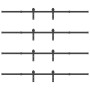 Kit de herrajes para puertas correderas acero negro 427 cm by , Door items - Ref: Foro24-3295744, Price: 291,14 €, Discount: %