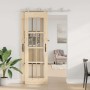 Kit de herrajes para puerta corredera 183 cm acero plateado de , Artículos para puertas - Ref: Foro24-3295759, Precio: 256,21...