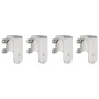 Kit de herrajes para puerta corredera 183 cm acero plateado de , Artículos para puertas - Ref: Foro24-3295759, Precio: 256,21...