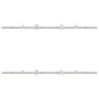 Kit de herrajes para puerta corredera 183 cm acero plateado de , Artículos para puertas - Ref: Foro24-3295759, Precio: 256,21...